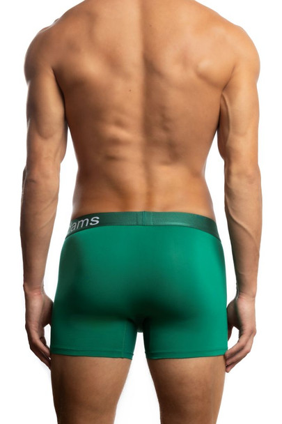 Jack Adams Bamboo Boxer Brief in shady green (back view) - sexy, premium, functional men's underwear, thongs and jockstraps