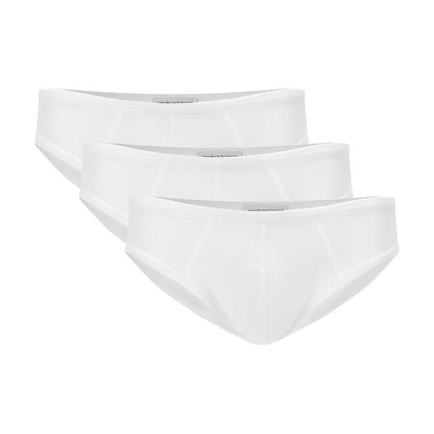 Jack Adams LUX Profile Brief- 3 Pack  in white pack (flat lay) - men's sexy, premium, functional underwear, jockstraps and thongs.