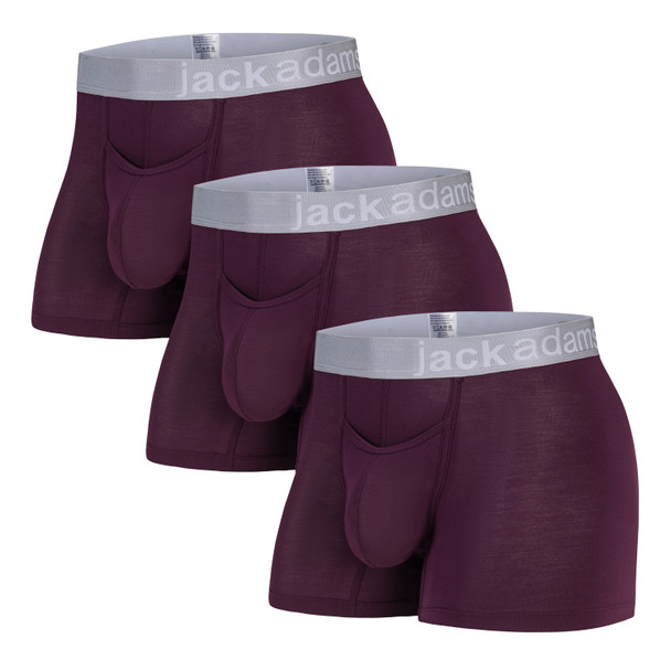 Jack Adams Zen Modal Boxer Brief - 3 Pack - italian plum - men's sexy, premium, functional underwear, jockstraps and thongs. Jack Adams Zen Modal Boxer Brief - 3 Pack - italian plum - men's sexy, premium, functional underwear, jockstraps and thongs.