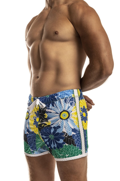 Jack Adams Mesh Freestyle Short in summer milano blue - sexy, functional, stylish activewear