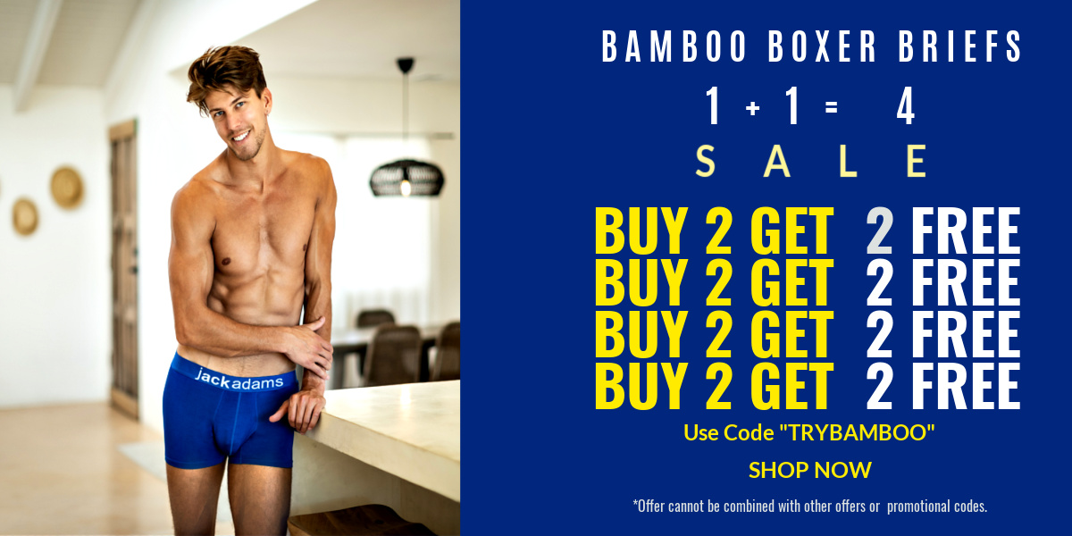 Men's Go Buck Naked Pattern Short Boxer Briefs