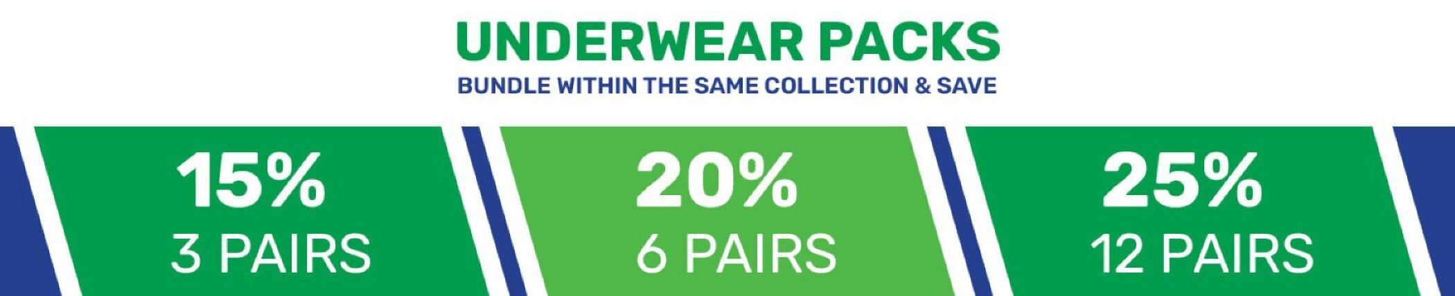 Underwear Packs. Buy More and Save MOre