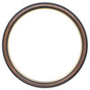 Hamilton Round Frame # 551 - Vintage Walnut with Gold Lip