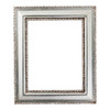 Somerset Rectangle Frame # 452 - Silver Leaf with Brown Antique