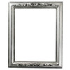 Florence Rectangle Frame # 461 - Silver Leaf with Black Antique