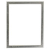 Toronto Rectangle Frame # 810 - Silver Leaf with Brown Antique