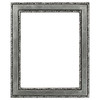 Monticello Rectangle Frame # 822 - Silver Leaf with Black Antique