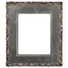 Williamsburg Rectangle Frame # 844 - Silver Leaf with Brown Antique