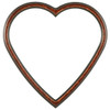 Saratoga Heart Frame #550 - Vintage Walnut