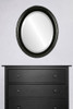 Oval Framed Mirror #401 Kensington Gloss Black Finish