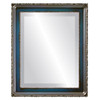 Kensington Beveled Rectangle Mirror Frame in Royal Blue