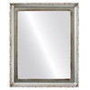 Kensington Flat Rectangle Mirror Frame in Silver Shade