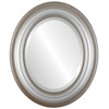 Lancaster Beveled Oval Mirror Frame in Silver Shade