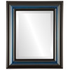 Lancaster Beveled Rectangle Mirror Frame in Royal Blue