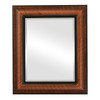 Lancaster Beveled Rectangle Mirror Frame in Vintage Walnut