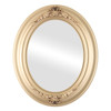 Winchester Flat Oval Mirror Frame in Gold Spray