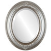 Winchester Beveled Oval Mirror Frame in Silver Shade
