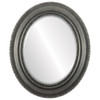 Somerset Beveled Oval Mirror Frame in Black Silver