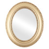 Somerset Flat Oval Mirror Frame in Gold Spray