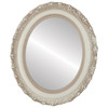 Venice Flat Oval Mirror Frame in Taupe