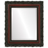 Venice Beveled Rectangle Mirror Frame in Rosewood