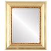 Chicago Flat Rectangle Mirror Frame in Gold Leaf