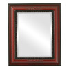 Boston Beveled Rectangle Mirror Frame in Vintage Cherry