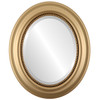 Heritage Beveled Oval Mirror Frame in Gold Spray