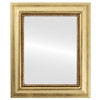 Heritage Flat Rectangle Mirror Frame in Gold Leaf