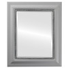 Heritage Beveled Rectangle Mirror Frame in Linen White