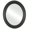 Philadelphia Beveled Oval Mirror Frame in Royal Blue