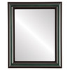 Philadelphia Flat Rectangle Mirror Frame in Hunter Green