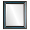 Philadelphia Beveled Rectangle Mirror Frame in Royal Blue