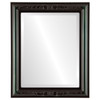 Florence Beveled Rectangle Mirror Frame in Hunter Green