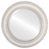 Dorset Beveled Round Mirror Frame in Taupe