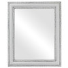 Dorset Flat Rectangle Mirror in Linen White