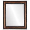 Dorset Beveled Rectangle Mirror Frame in Walnut