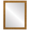 Vienna Flat Rectangle Mirror Frame in Burnished Gold