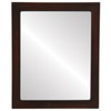 Vienna Flat Rectangle Mirror Frame in Mocha