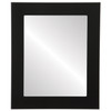 Cafe Flat Rectangle Mirror Frame in Matte Black