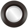 Veneto Bevelled Round Mirror Frame in Mocha