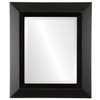 Veneto Bevelled Rectangle Mirror Frame in Rubbed Black