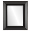 Lombardia Beveled Rectangle Mirror Frame in Matte Black