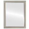 Saratoga Beveled Rectangle Mirror Frame in Silver Shade