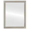 Saratoga Flat Rectangle Mirror Frame in Silver Shade