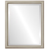 Saratoga Beveled Rectangle Mirror Frame in Taupe