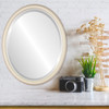 Hamilton Lifestyle Oval Mirror Frame in Taupe with Silver Lip