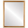 Hamilton Flat Rectangle Mirror Frame in Desert Gold with Silver Lip
