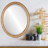 Virginia Lifestyle Oval Mirror Frame in Desert Gold