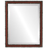 Virginia Beveled Rectangle Mirror Frame in Vintage Cherry
